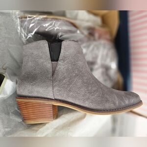 Cole Haan Abbot Ankle Booties Stormcloud Suede Grey 5.5 Gray Ankle Boots Women